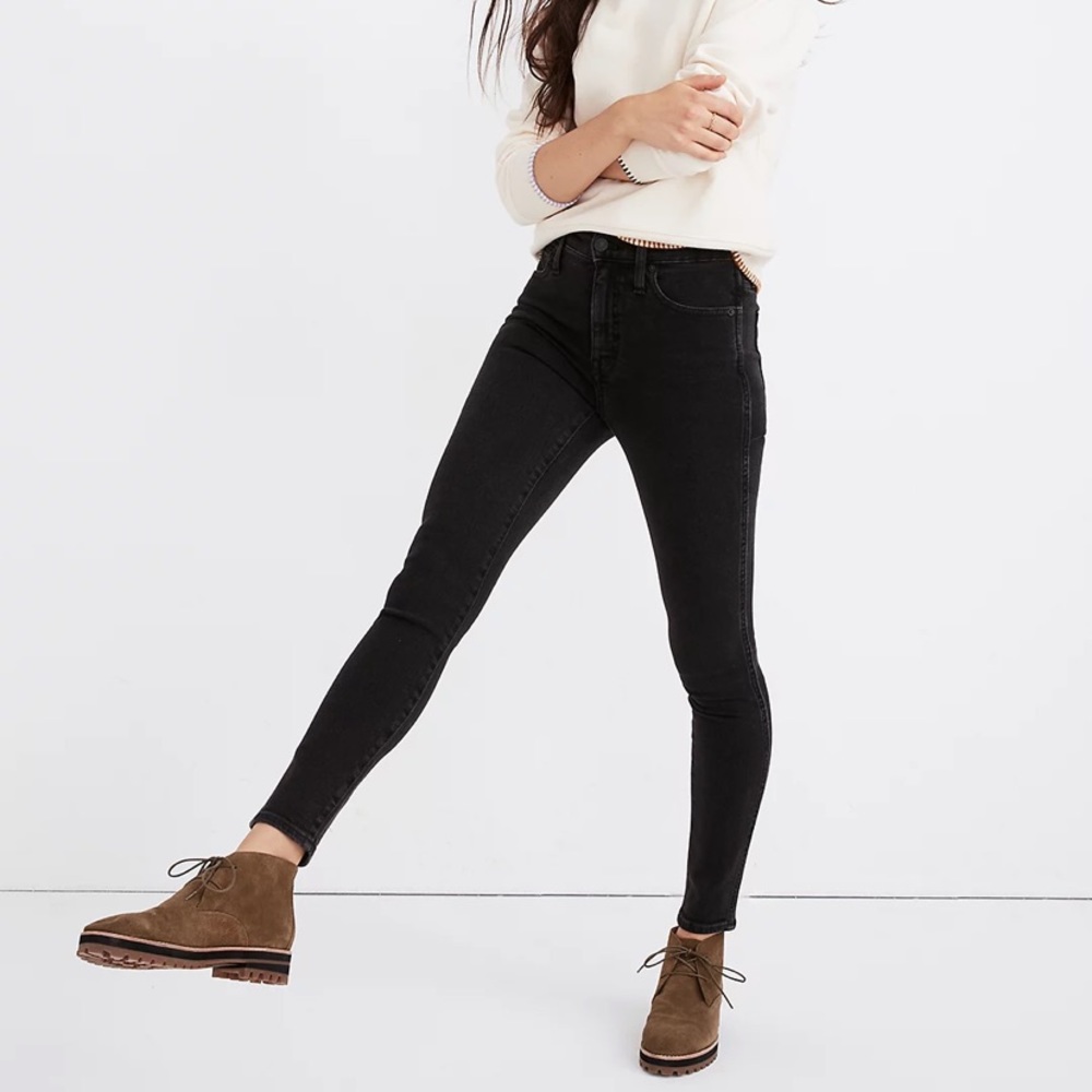 Madewell 10” High-Rise Skinny Jeans in Starkey Wash
